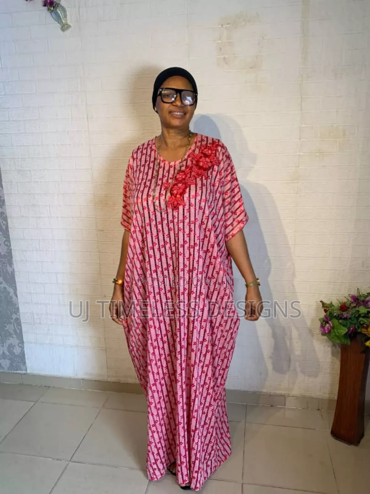 Beautiful Bubu Gown With Floral Pattern