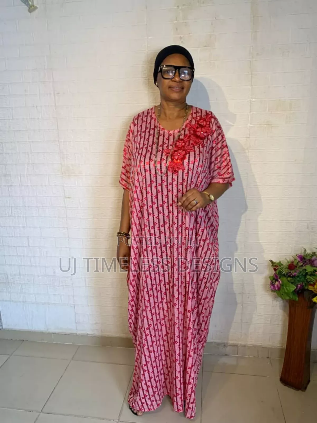 Beautiful Bubu Gown With Floral Pattern