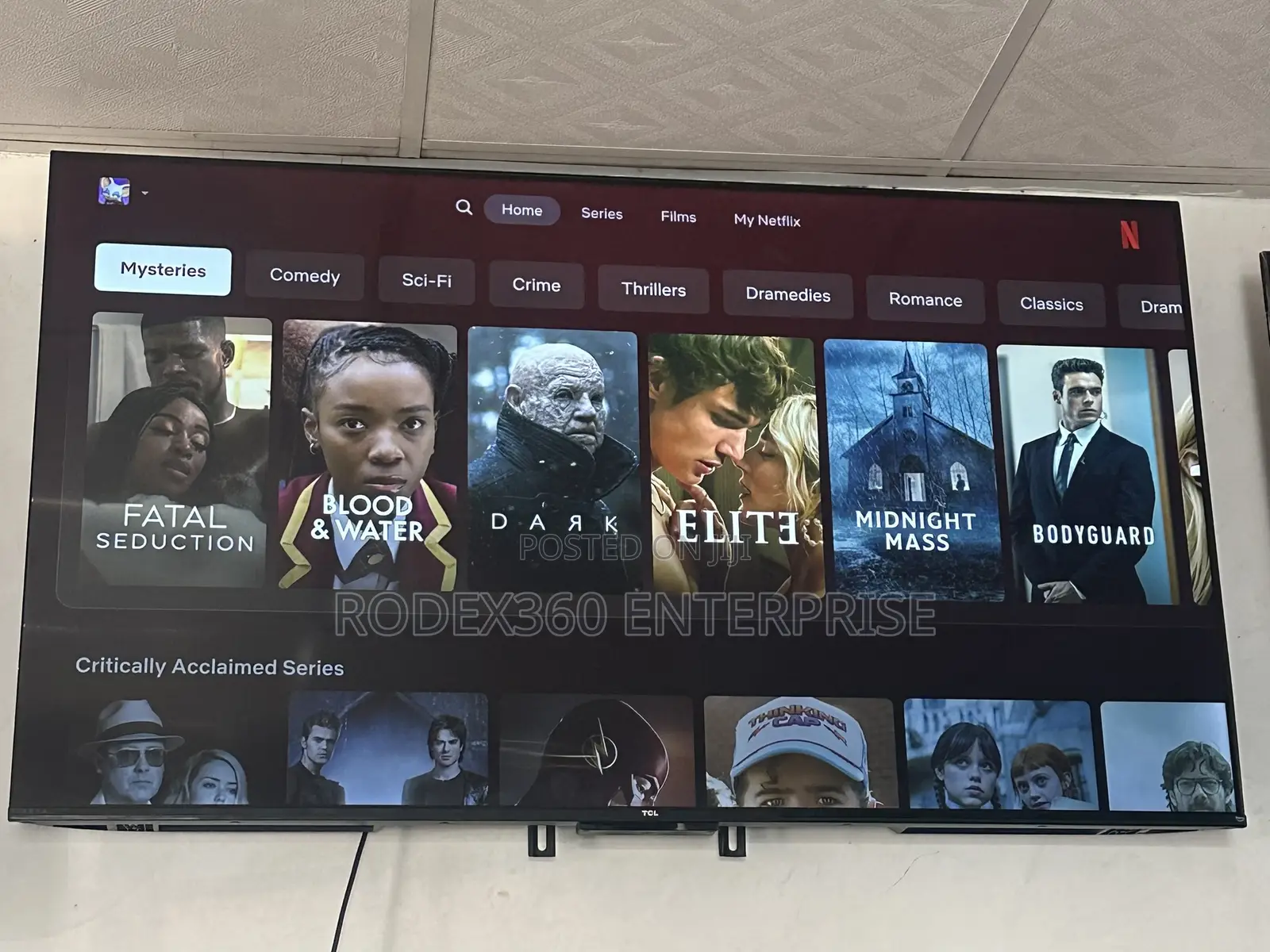 55-inch Uk Used Tcl 2024 Amazon/Fire Frameless Smart Tv For Sale
