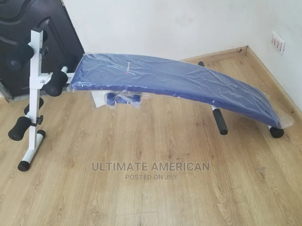 American Sit-Up With Push-Up Bar and Dumbbell