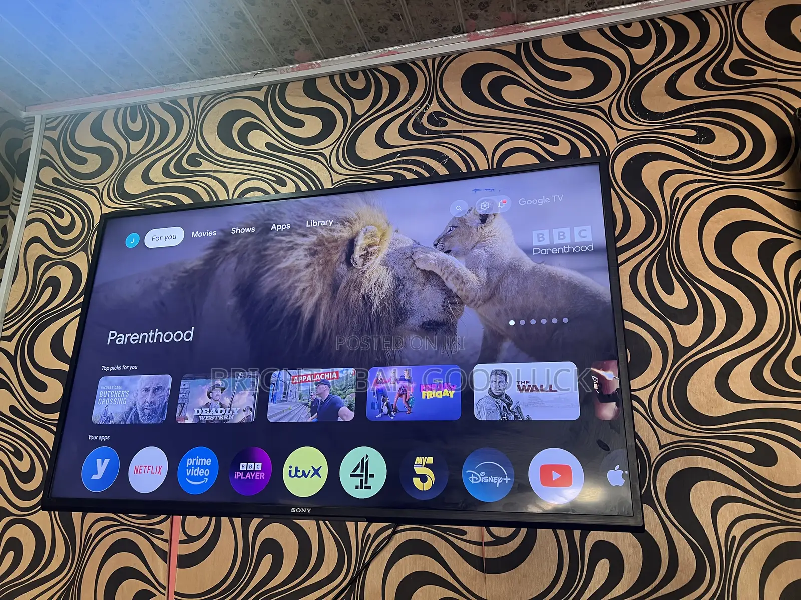Sony 43 Inches Smart Google Tv With Free Netflix Acct Bluetooth Mirror