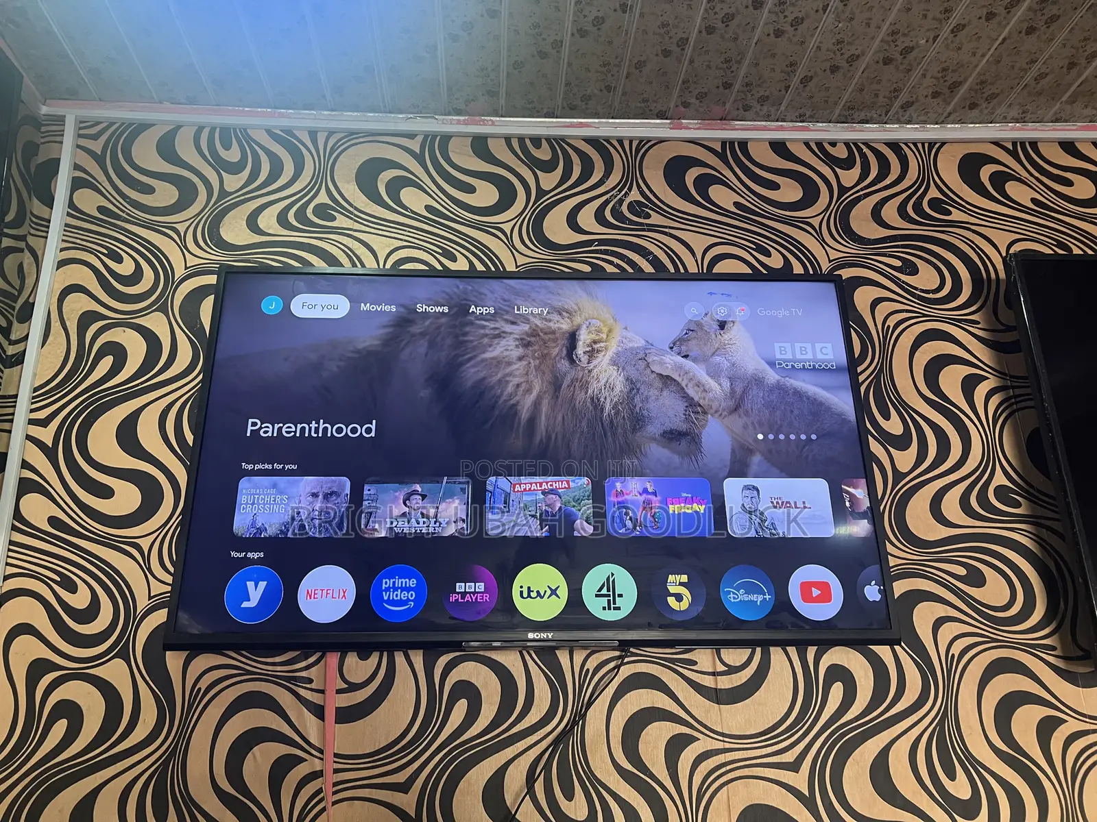 Sony 43 Inches Smart Google Tv With Free Netflix Acct Bluetooth Mirror