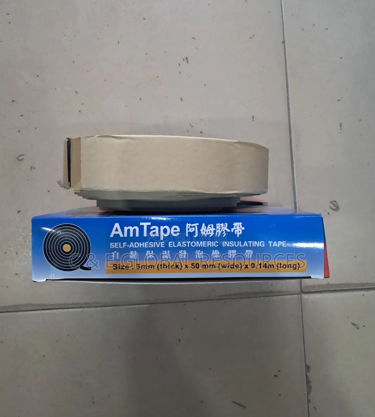 Self Adhesive Elastomeric Insulation Tape (3mmx50mmx9.14m)