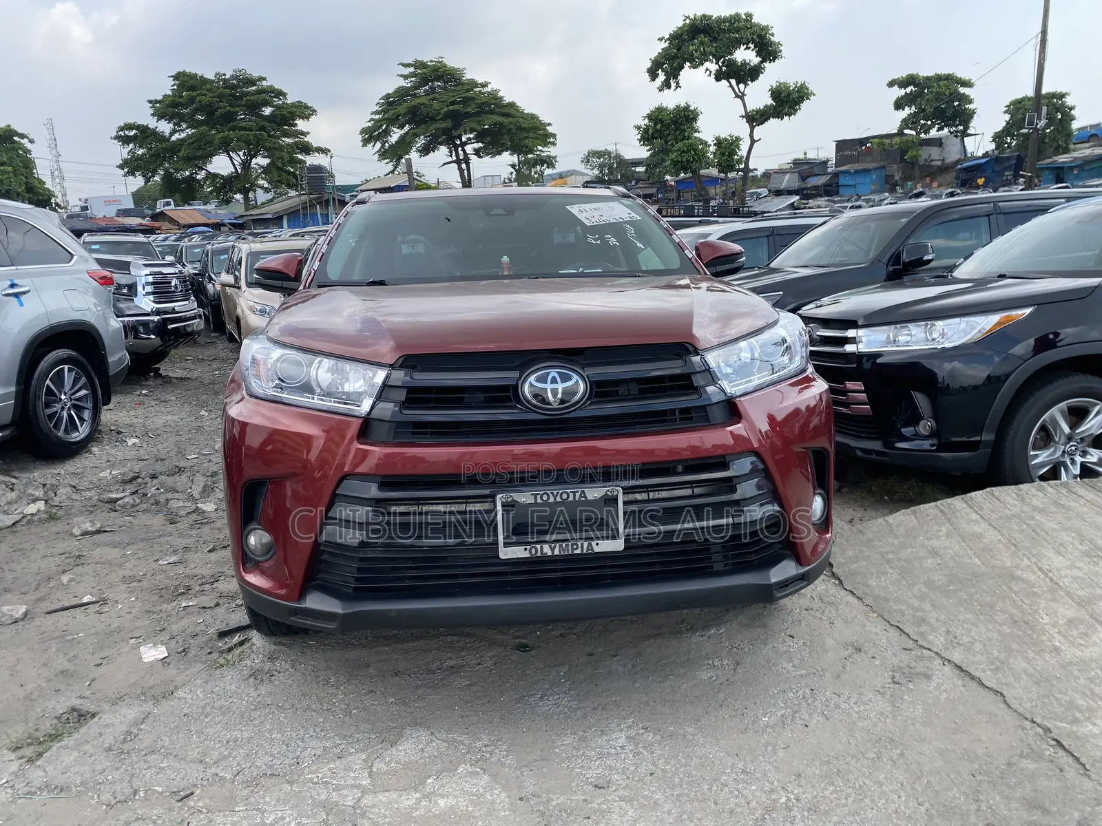 Toyota Highlander Limited 4x4 V6 (3.5L 6cyl 8A) 2018 Red