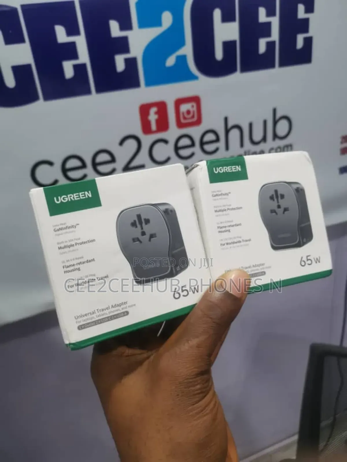 Ugreen Ganinfinity 65w International Travel Charger