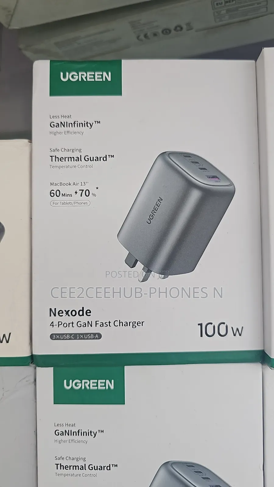 Ugreen Ganinfinity 100w 4ports Adapter