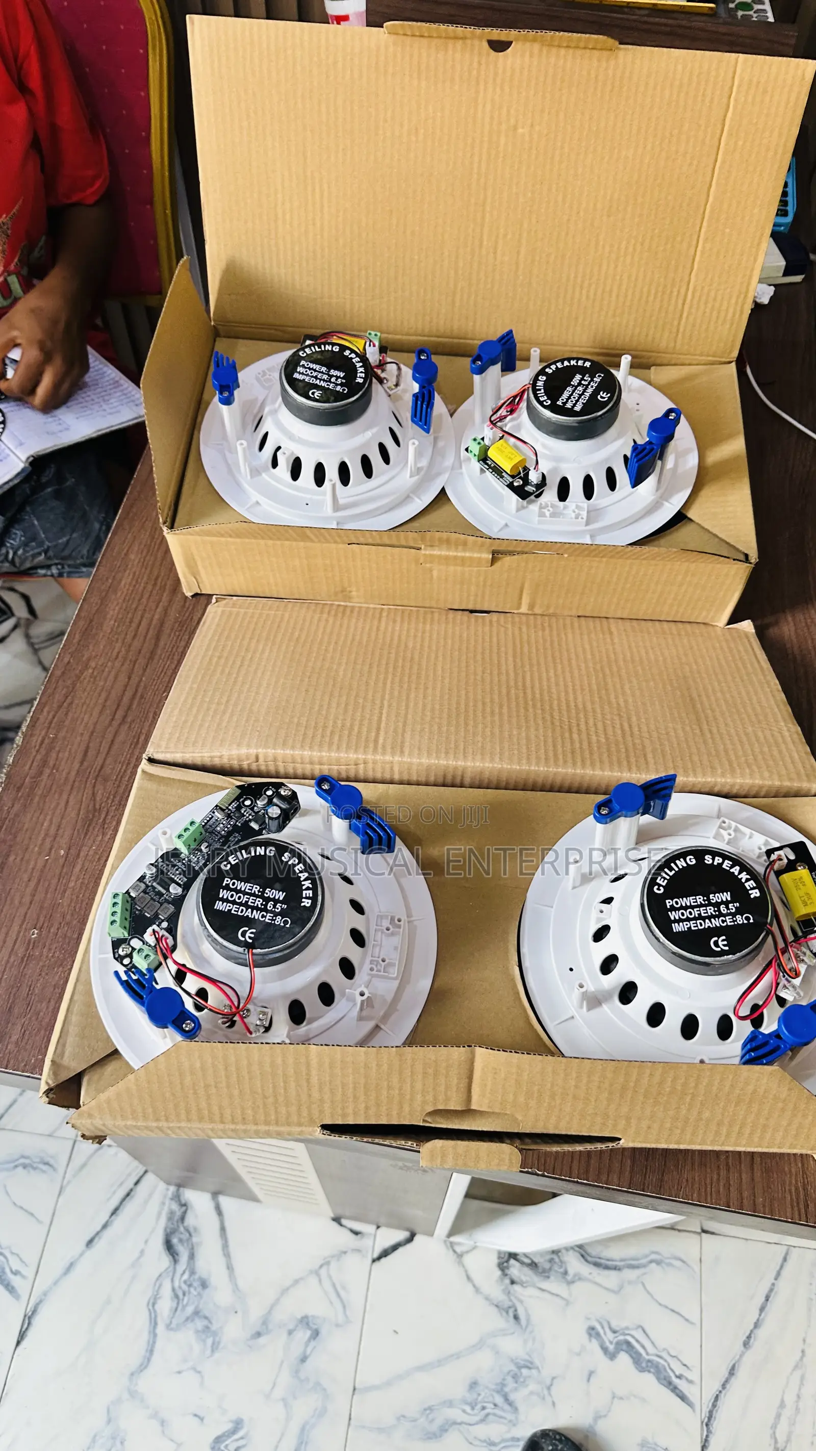 4n1 Bluetooth Ceiling/Pop Speakers With Woofer And Bass
