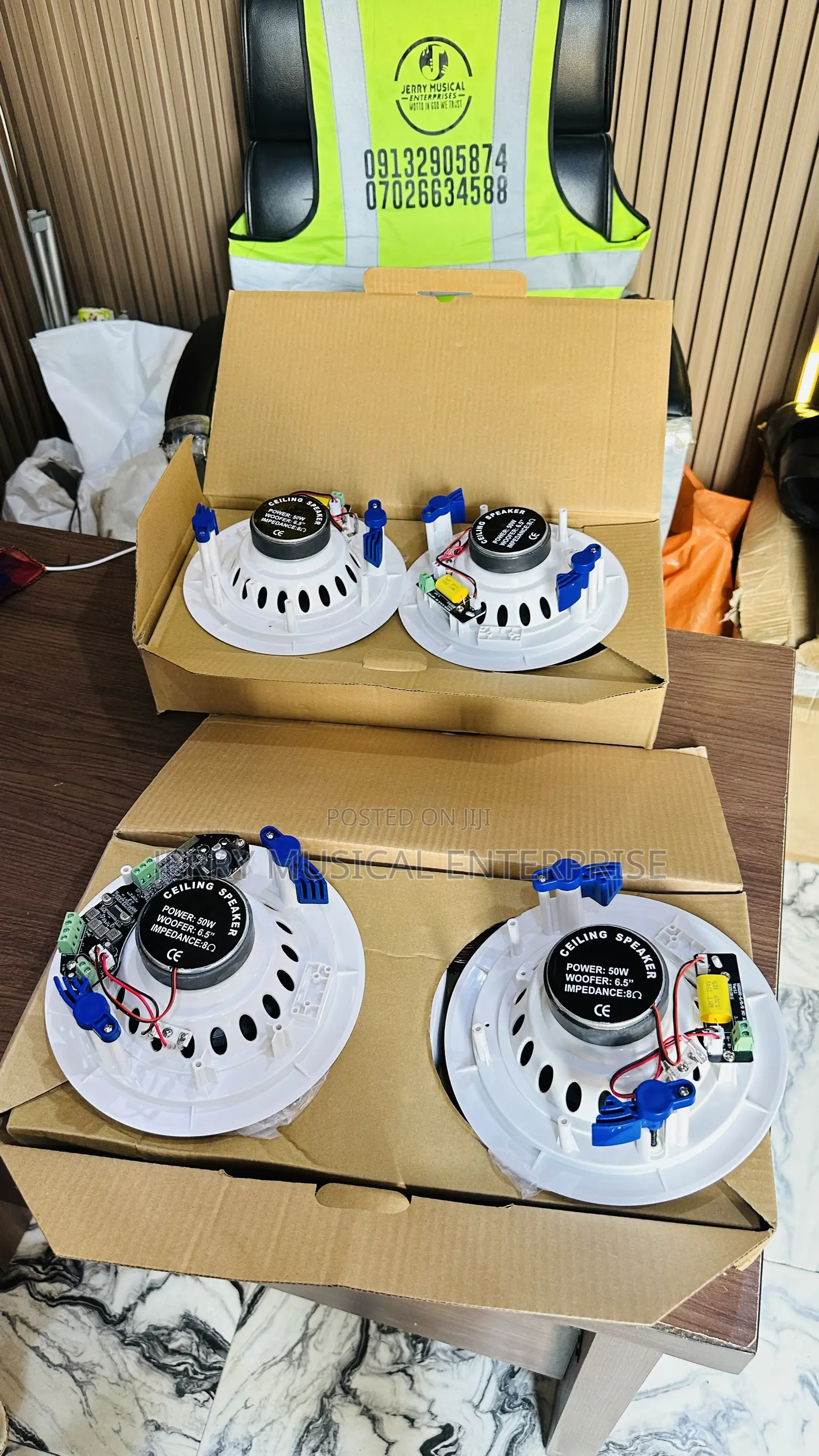 4n1 Bluetooth Ceiling/Pop Speakers With Woofer And Bass
