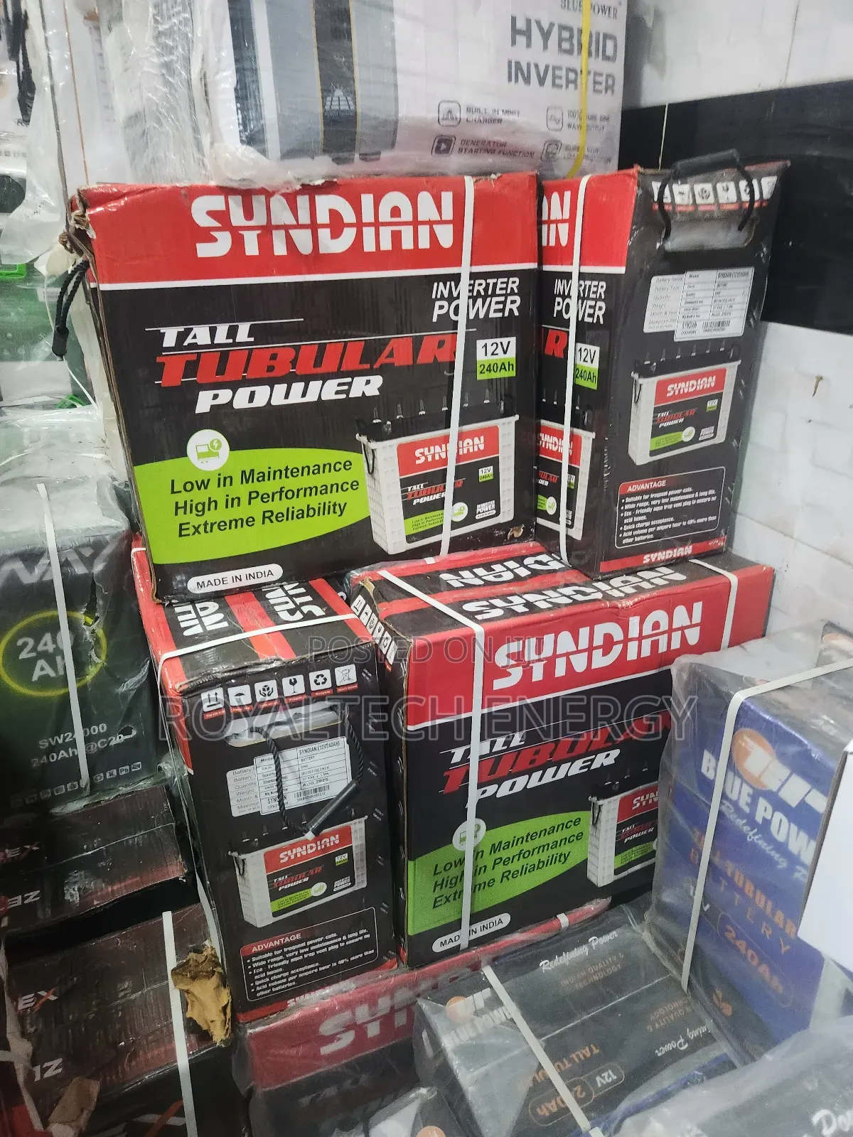 240ah 12v Syndian Tubular Battery