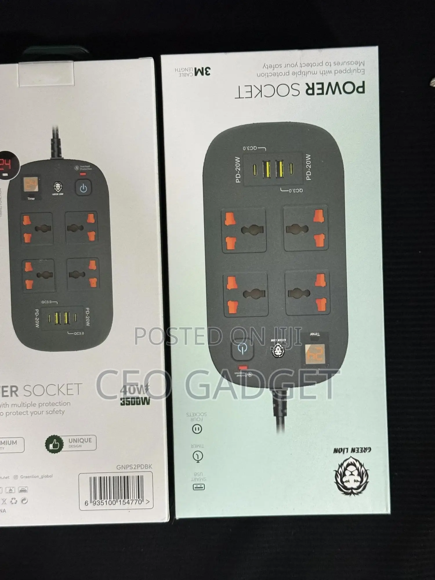 Green Lion 40w Multiport Smart Power Socket 3500w (3m)
