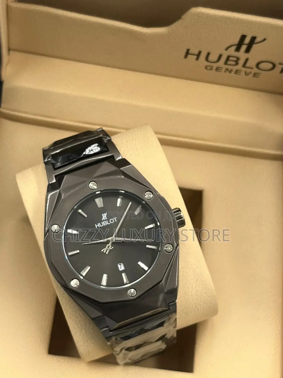 Hublot Quality Men Chain Strap Wristwatch