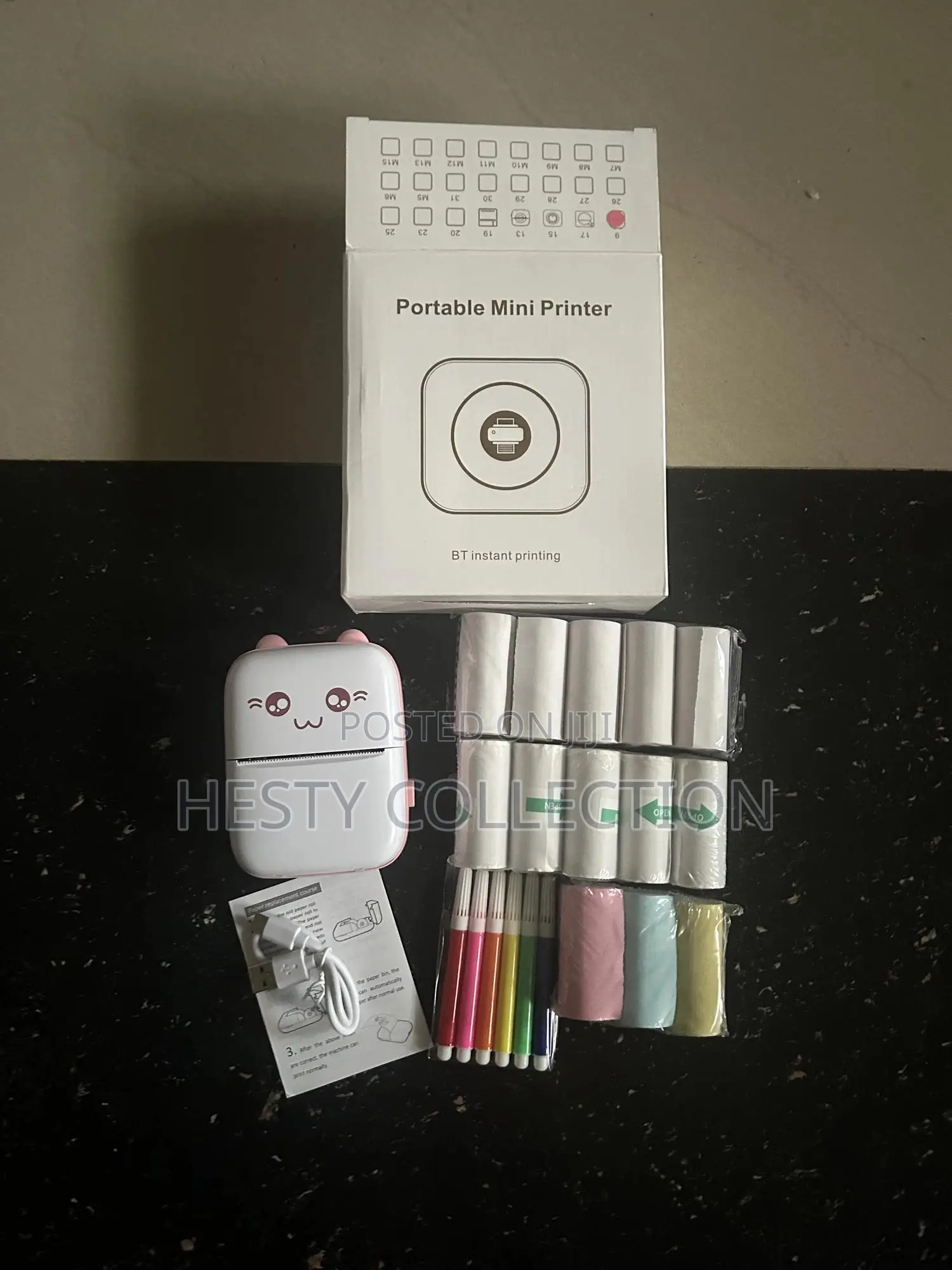 Thermal Inkless Bluetooth Mini Printer With Accessories