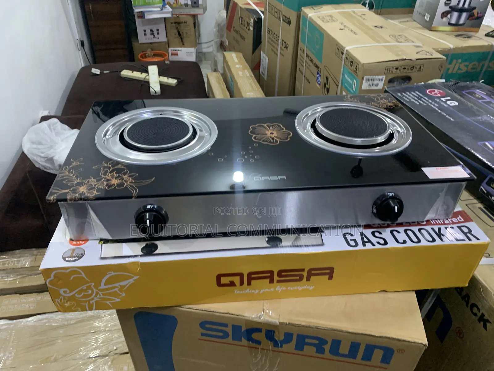 Qasa Infrared Gas Cooker QGC-2bg With High Heat Efficiency