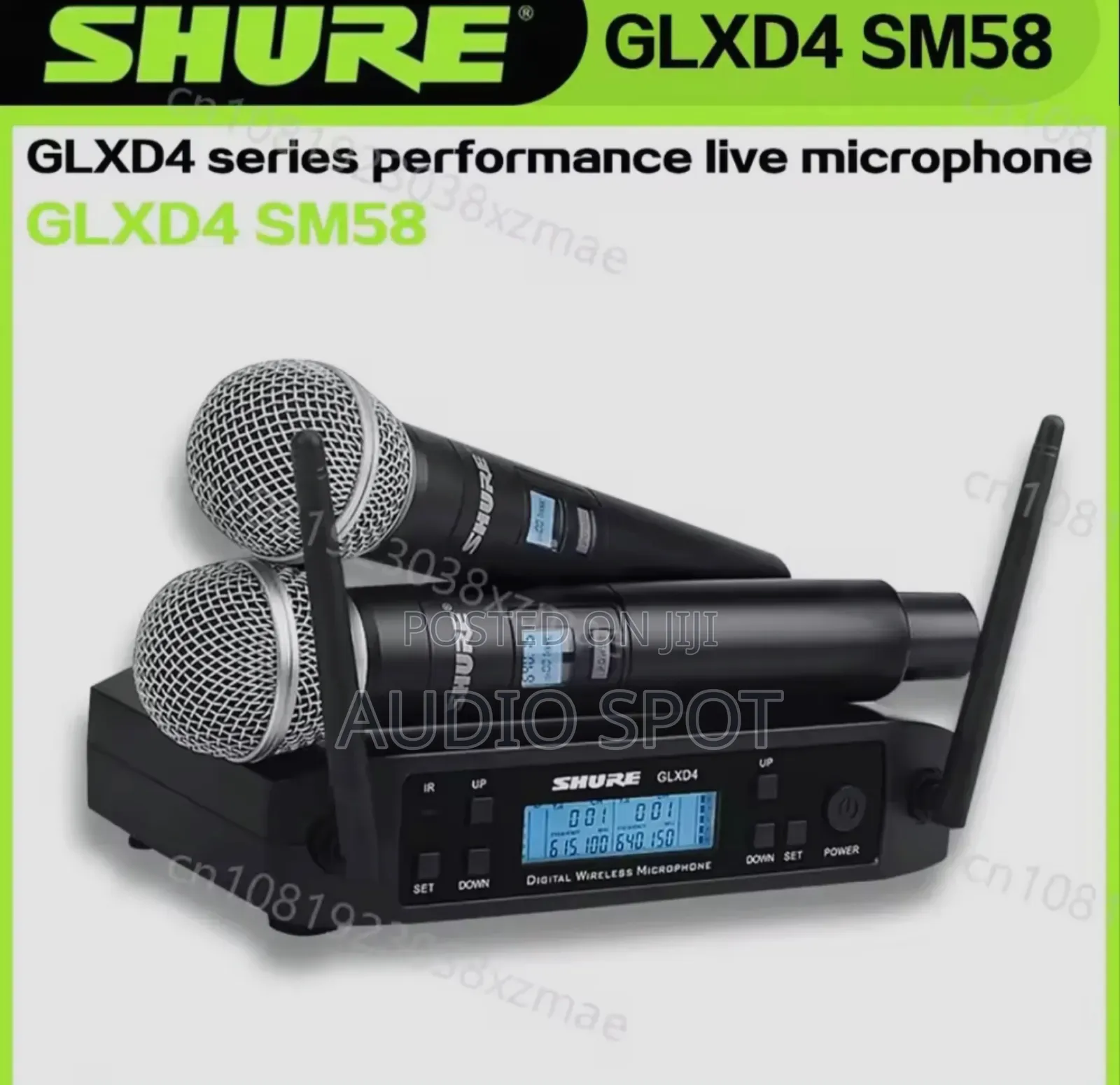Shure Glxd4 Professional Wireless Microphone System Uhf