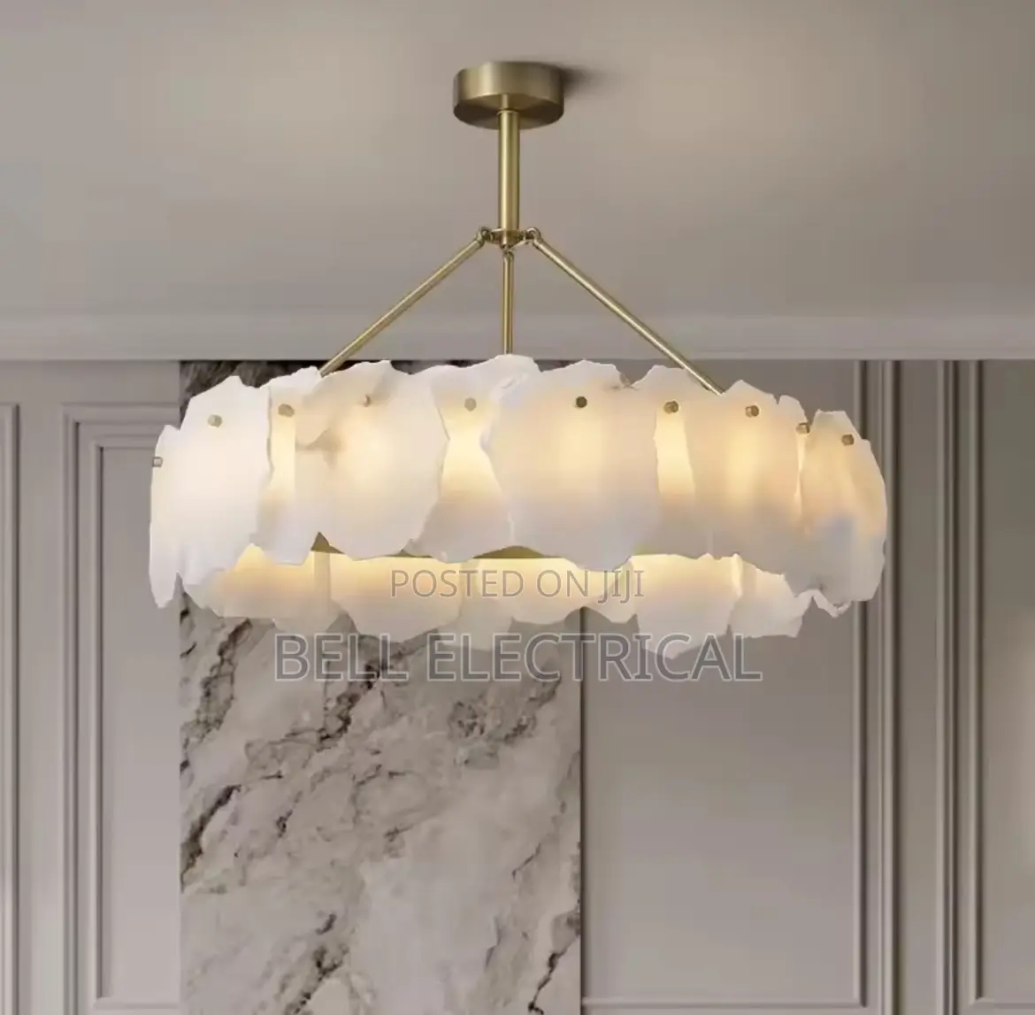 600mm Alabaster Round Chandelier