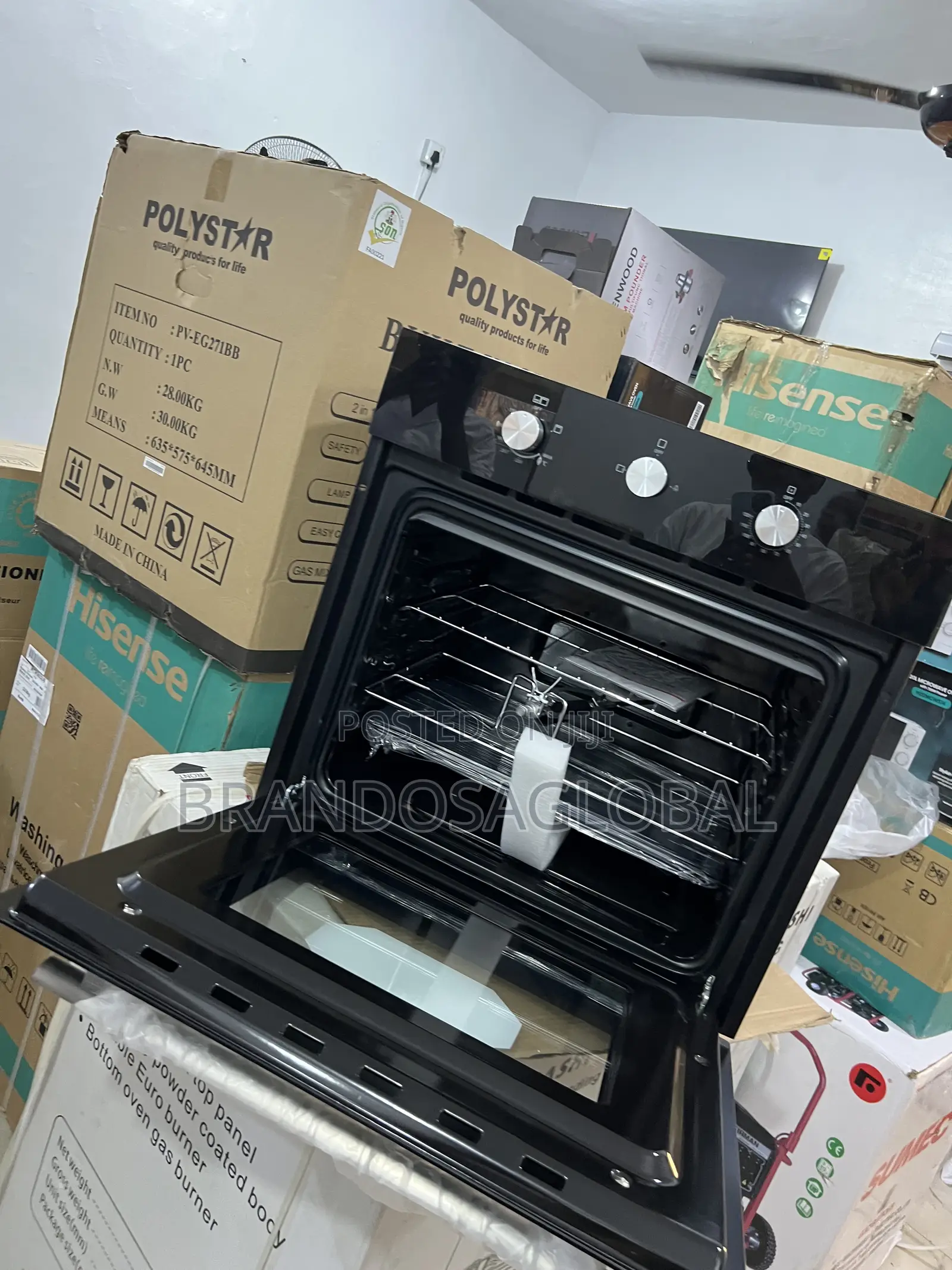 Polystar Pv-Eg271bb Kitchen Upgrade 60cm Built-in Oven