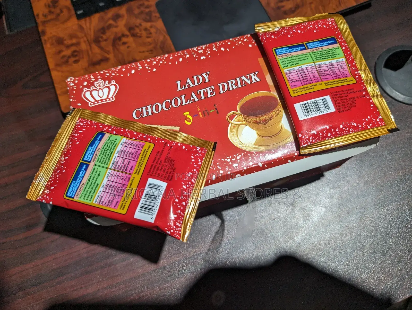 Lady Chocolate Drink for Vagina Tightness Wetness and Sweetness(30pcs)