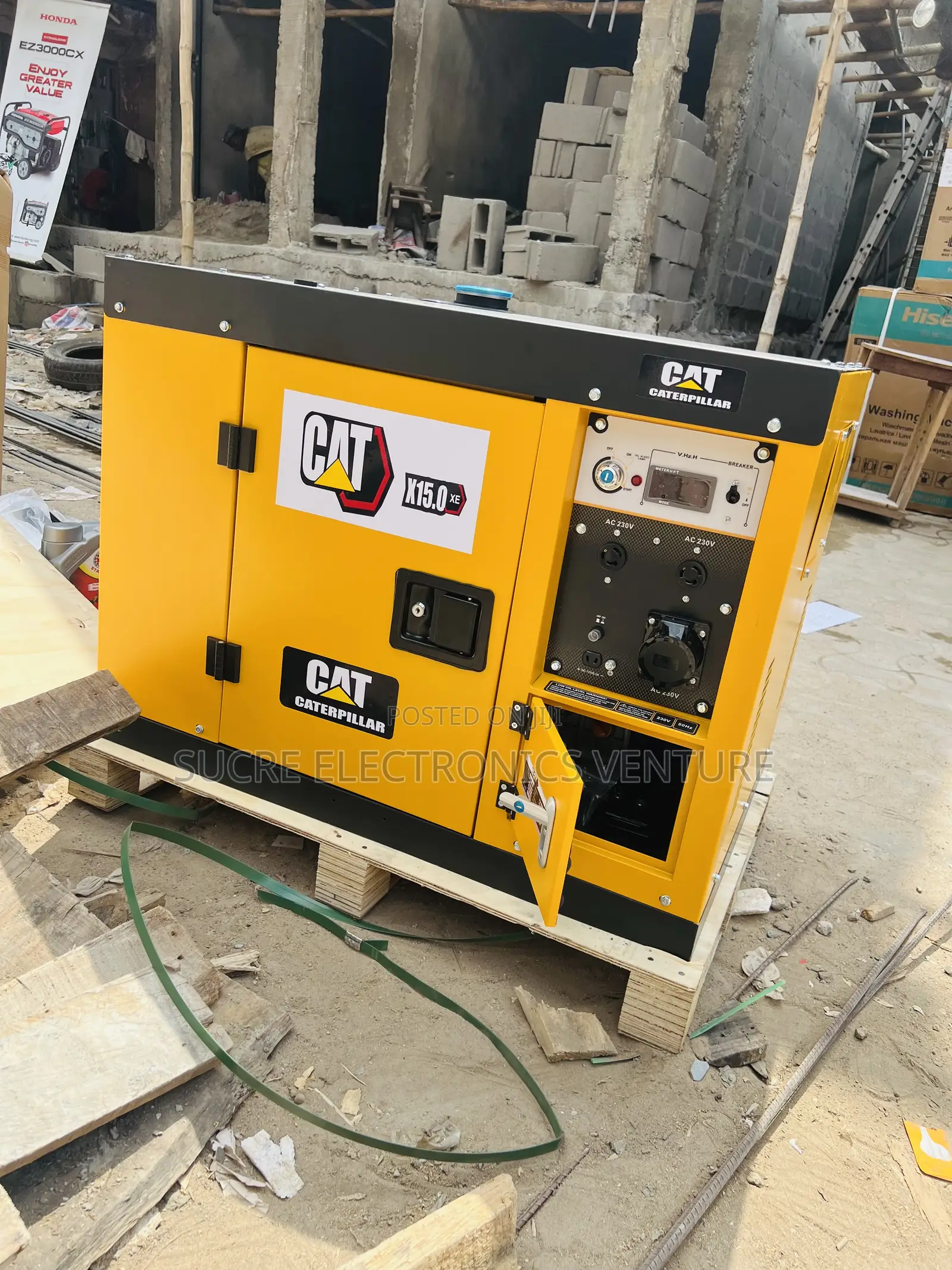 Original X15 13.5kva Caterpillar Diesel Engine Soundproof Generator