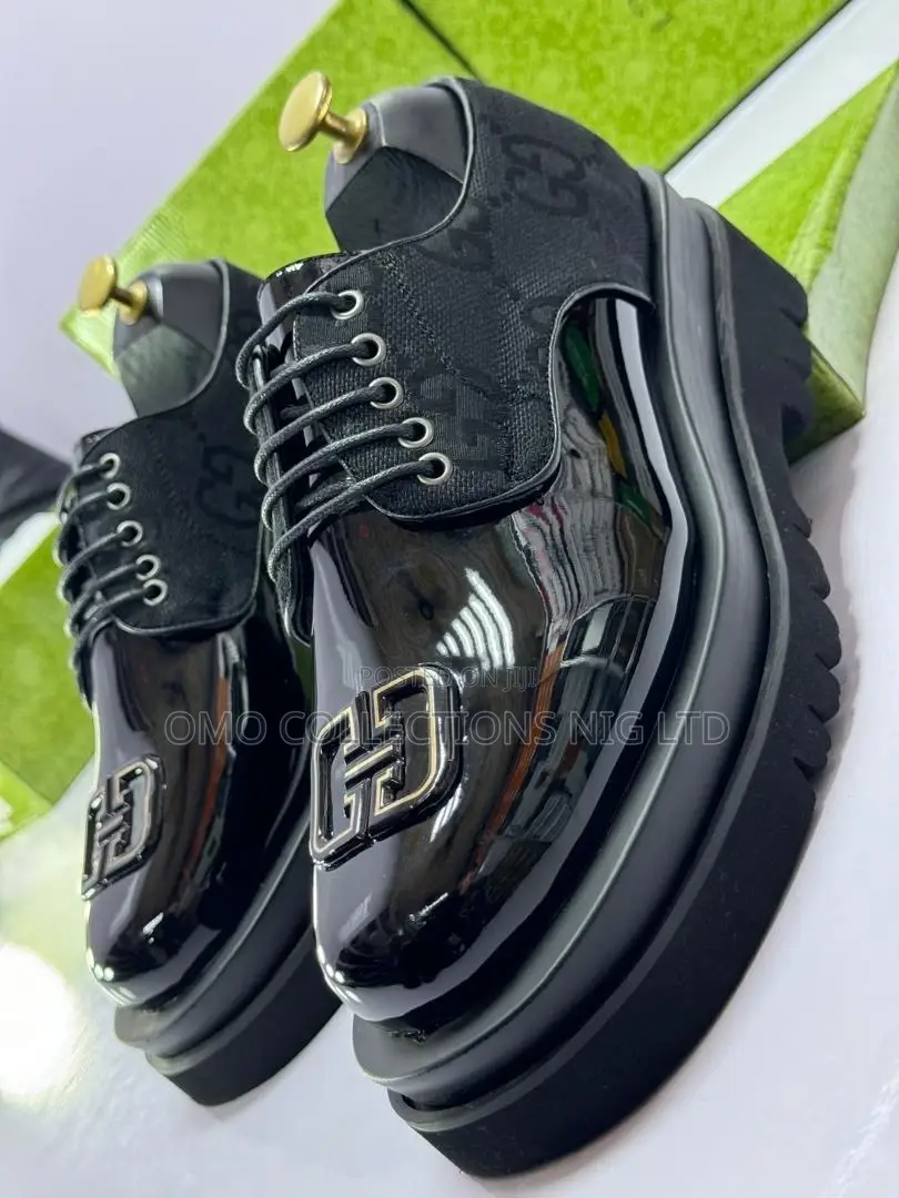 Designer Lace-Up Leather Shoes – Fully Boxed