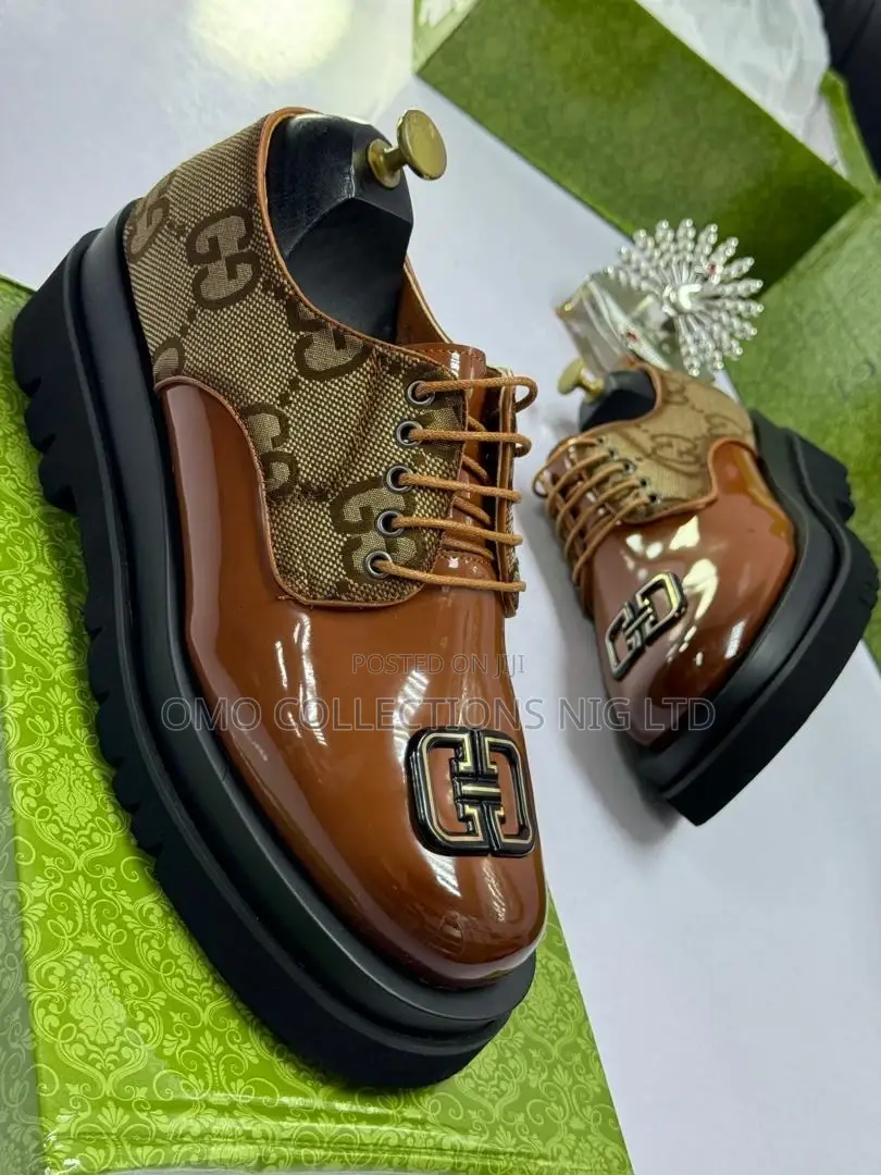Designer Lace-Up Leather Shoes – Fully Boxed