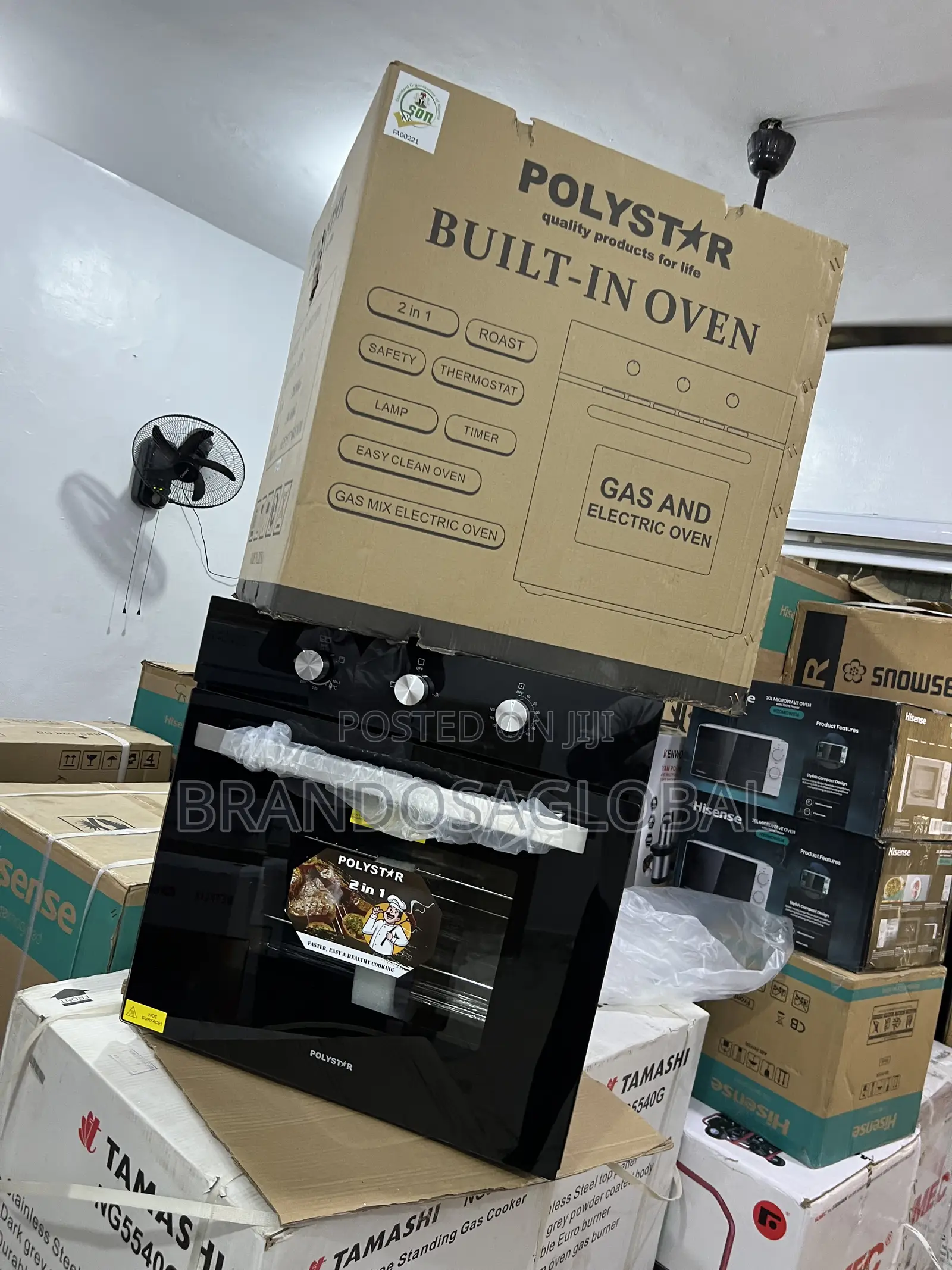 Polystar Pv-Eg271bb Home Chef 60cm Dual Oven Built-In