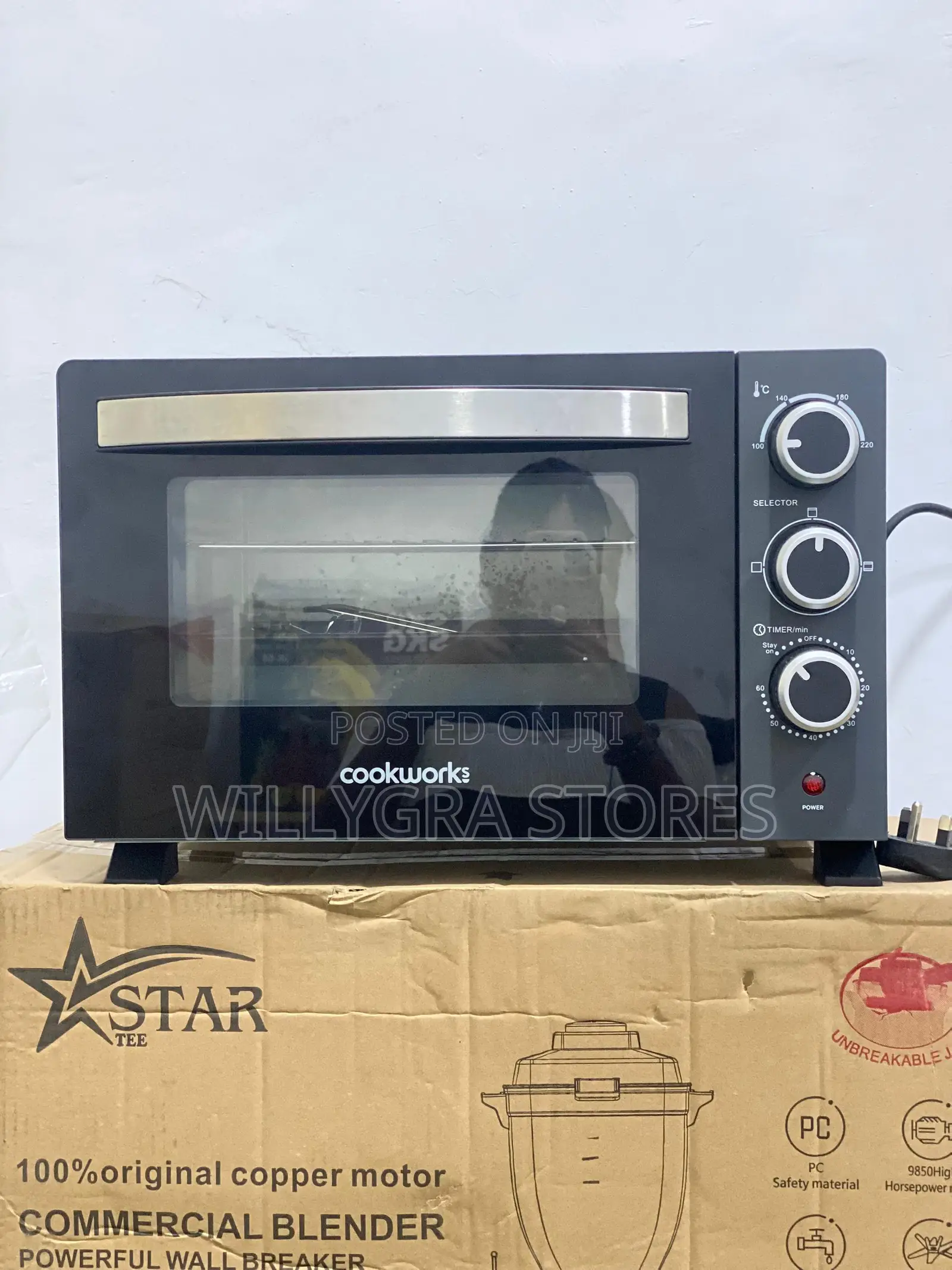 Cookworks Mini Oven 1380w 20l Variable Temperature Control Heavy