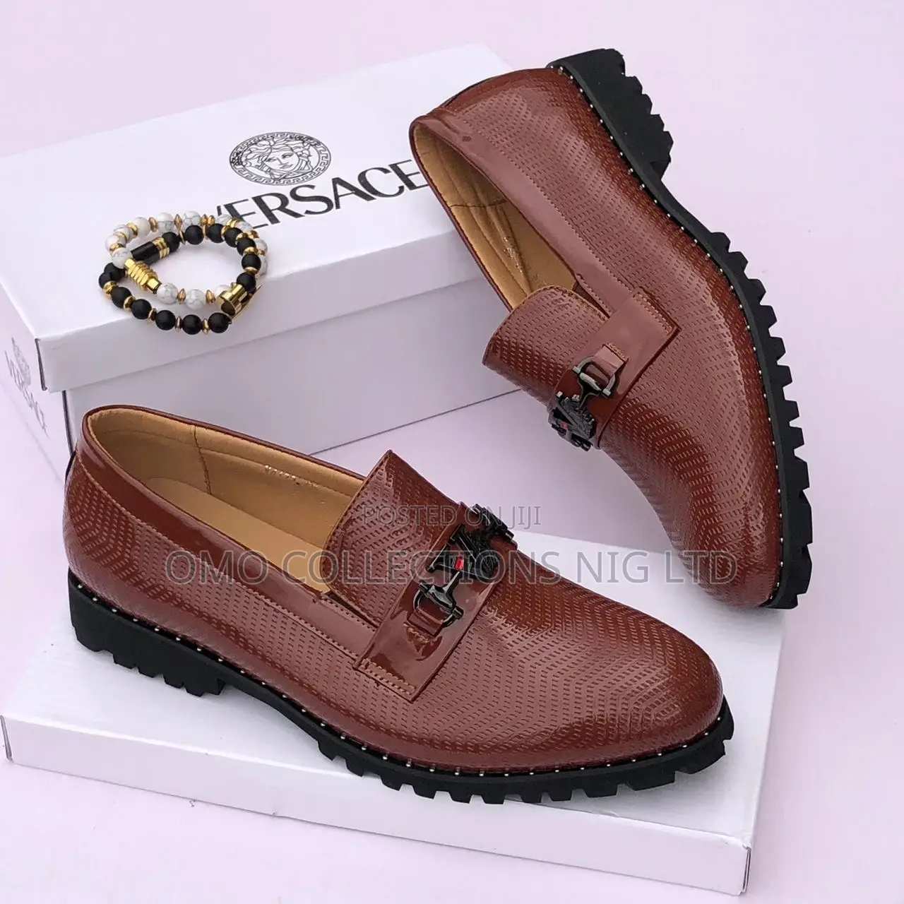 High Quality Versace Men’S Leather Shoes – Fully Boxed