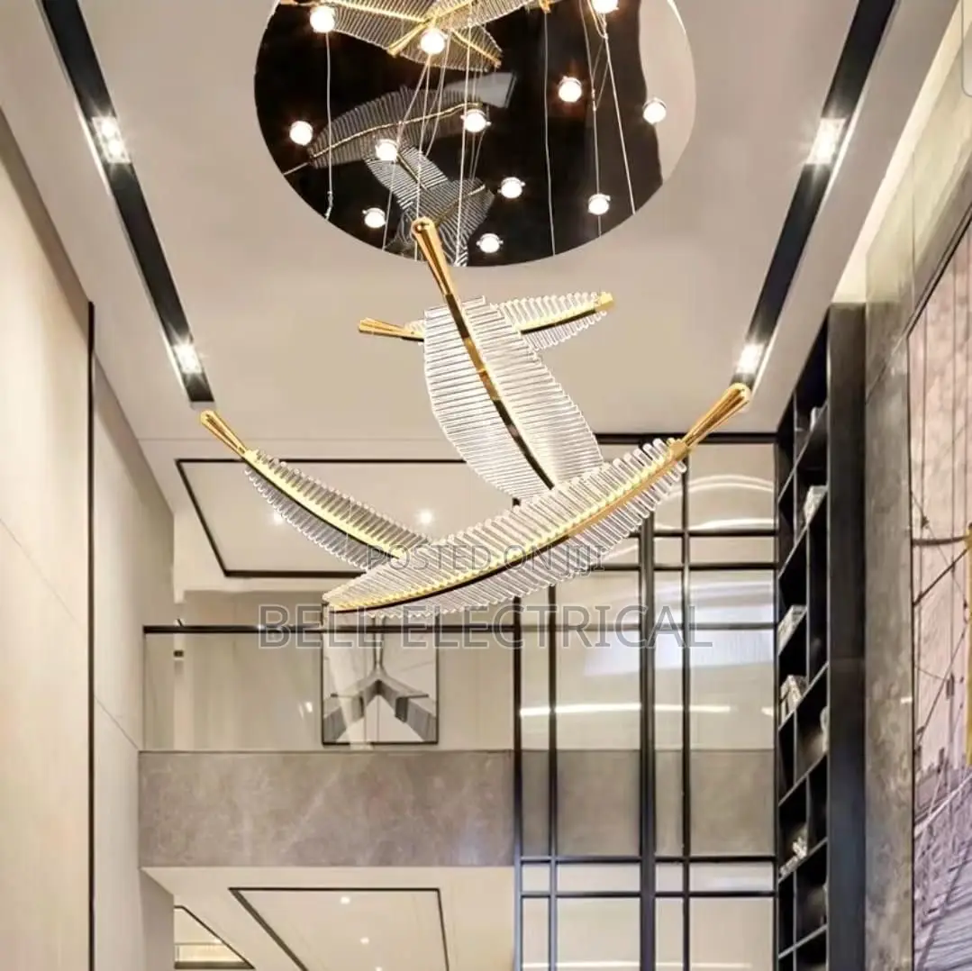 2026 Light Luxury Crystal Leaf Feather