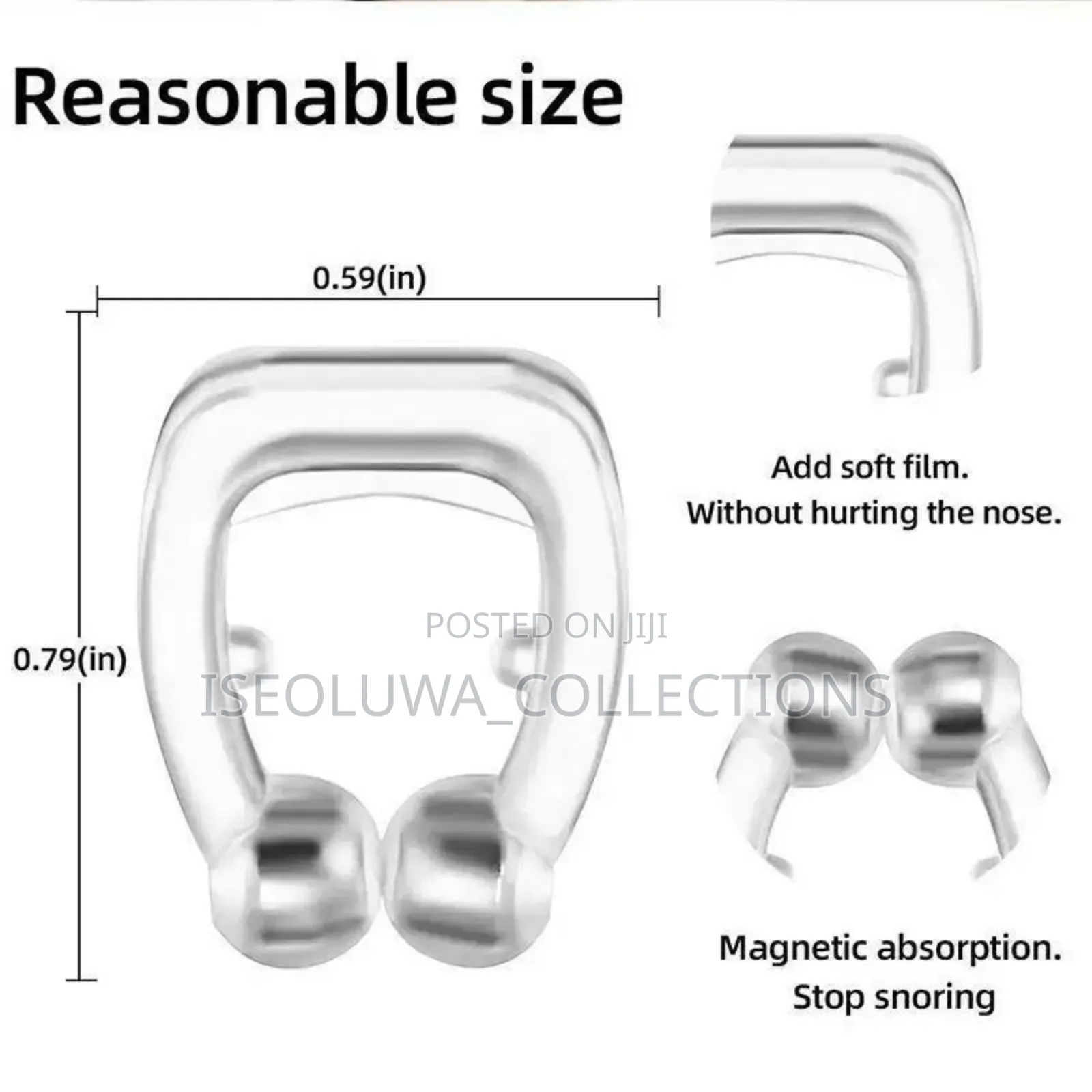 1. Anti-Snoring Nose Clip – Easy Breathing Sleep Aid