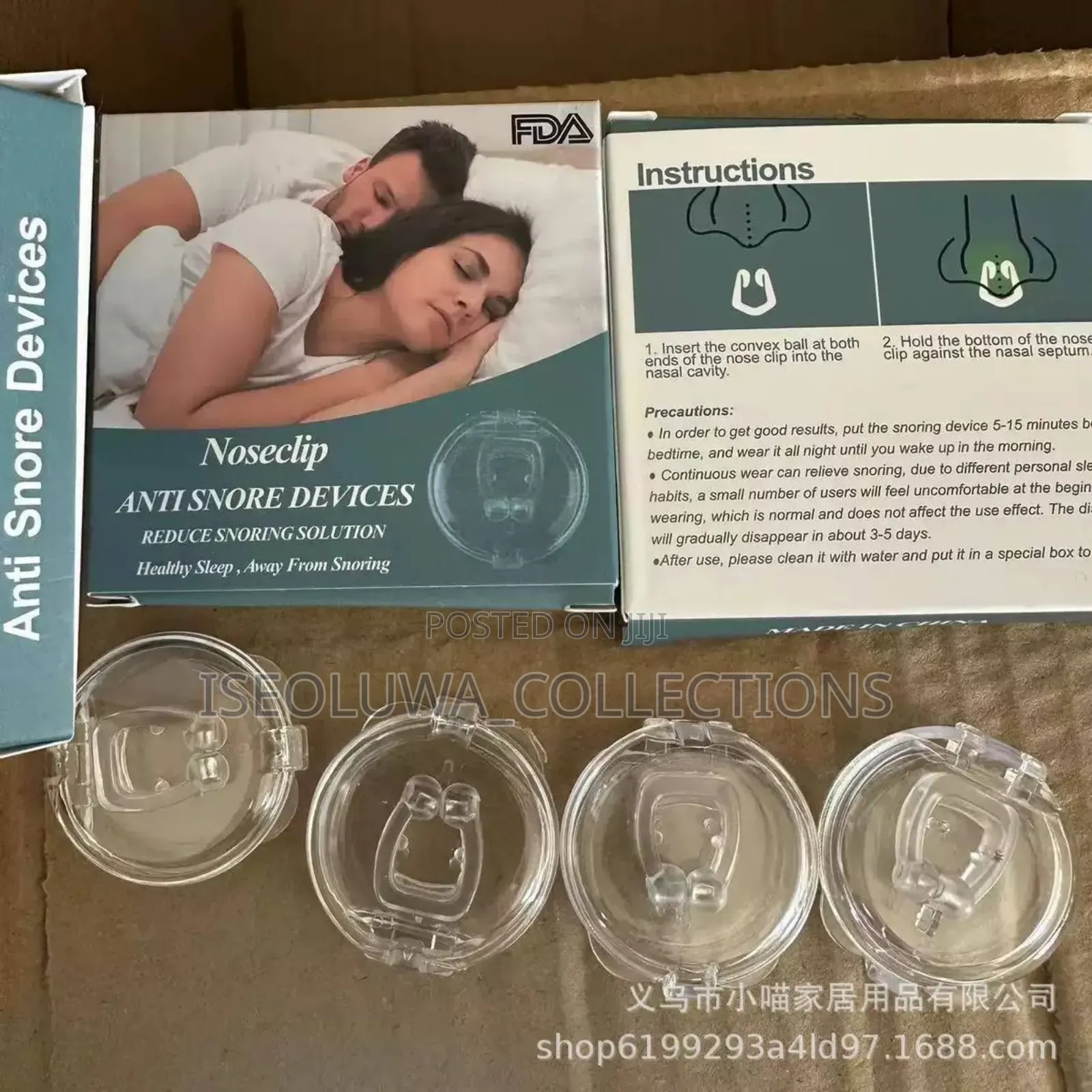 1. Anti-Snoring Nose Clip – Easy Breathing Sleep Aid