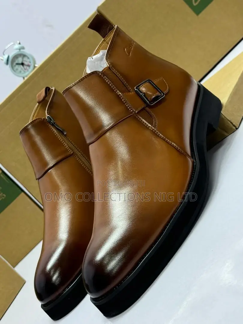 Luxury Clarks-Style Men’S Boots – Fully Boxed