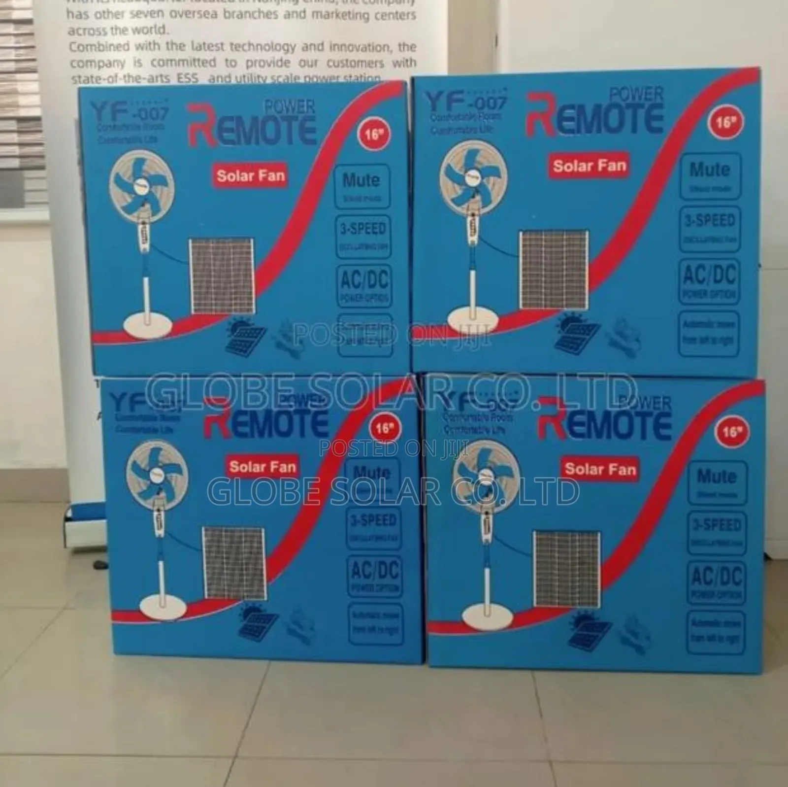 Solar Rechargeable Fan