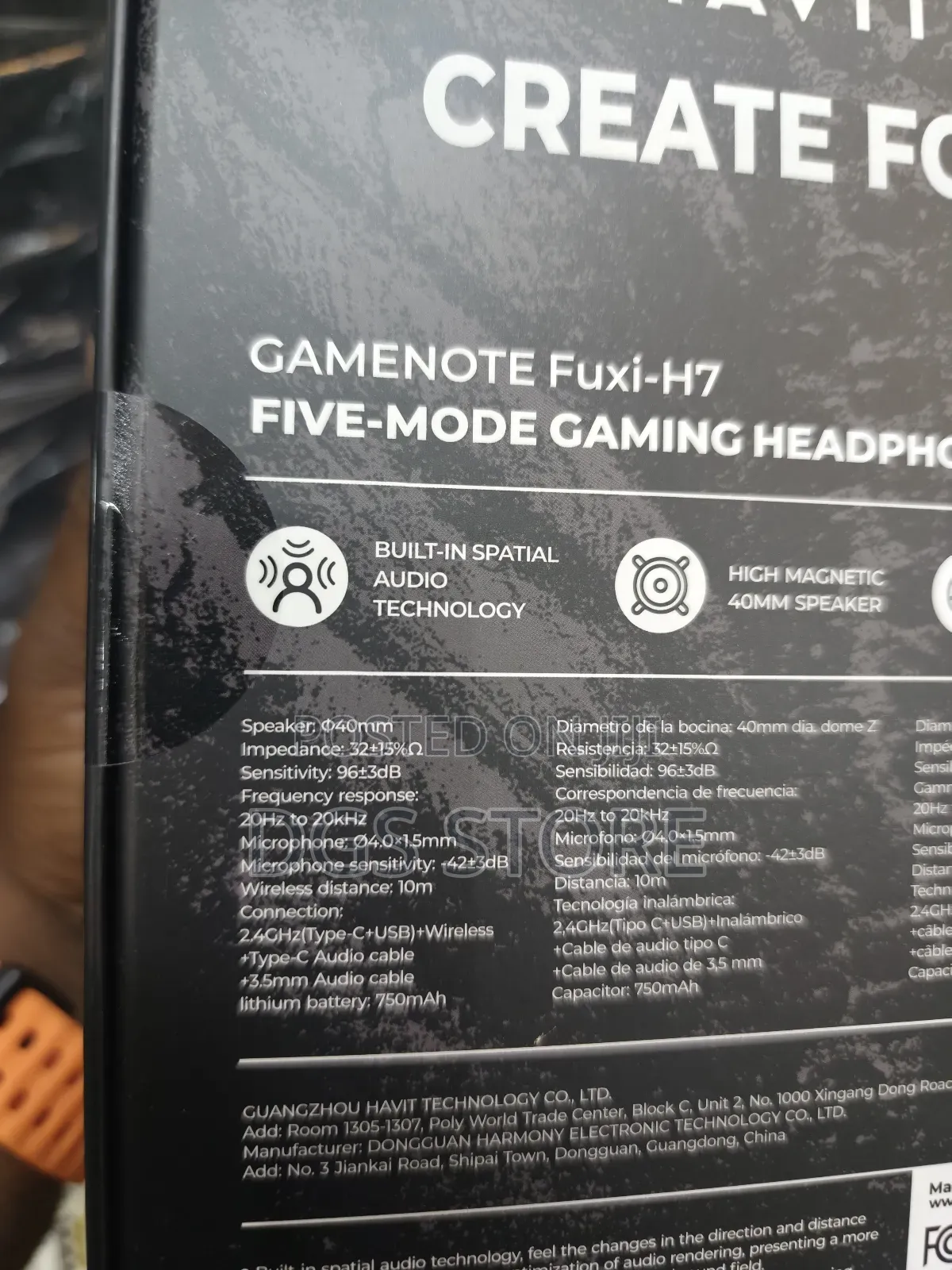 Havit Gamenote Fuxi H7 Bluetooth Headphone