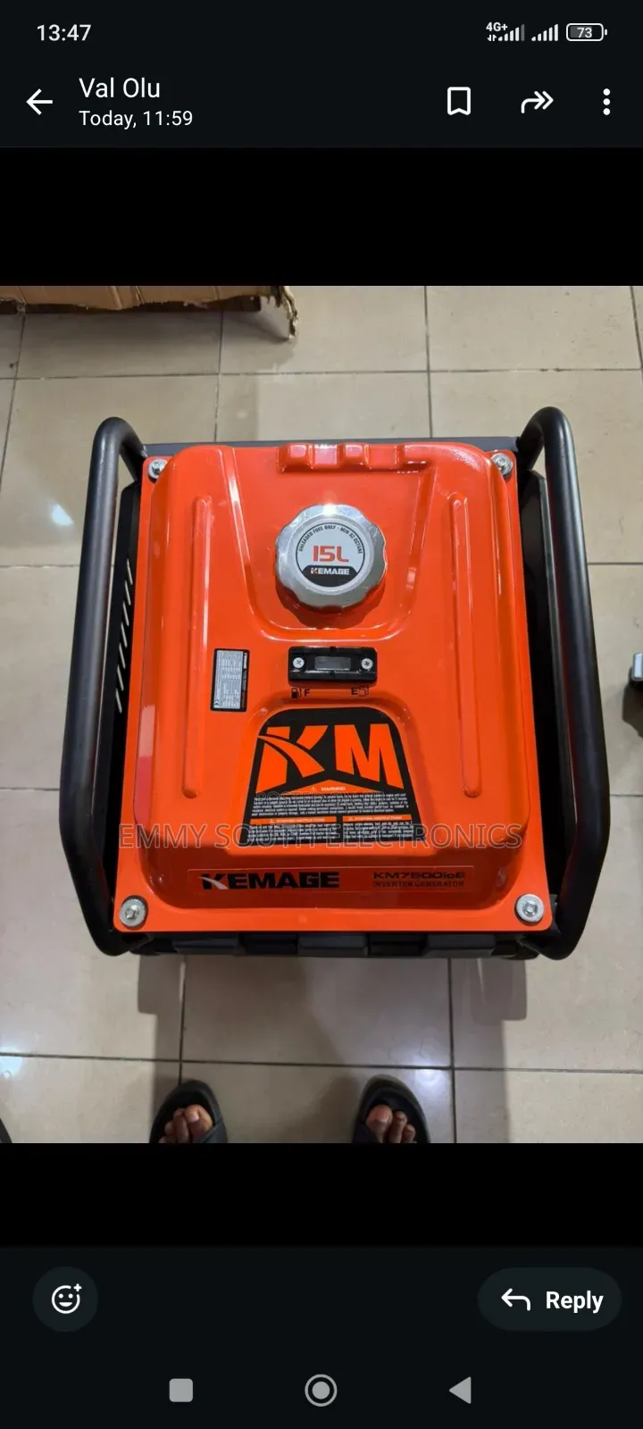 Kemage Key Start Inverter Petrol Generator 💯 Copper Coil 5 Kva