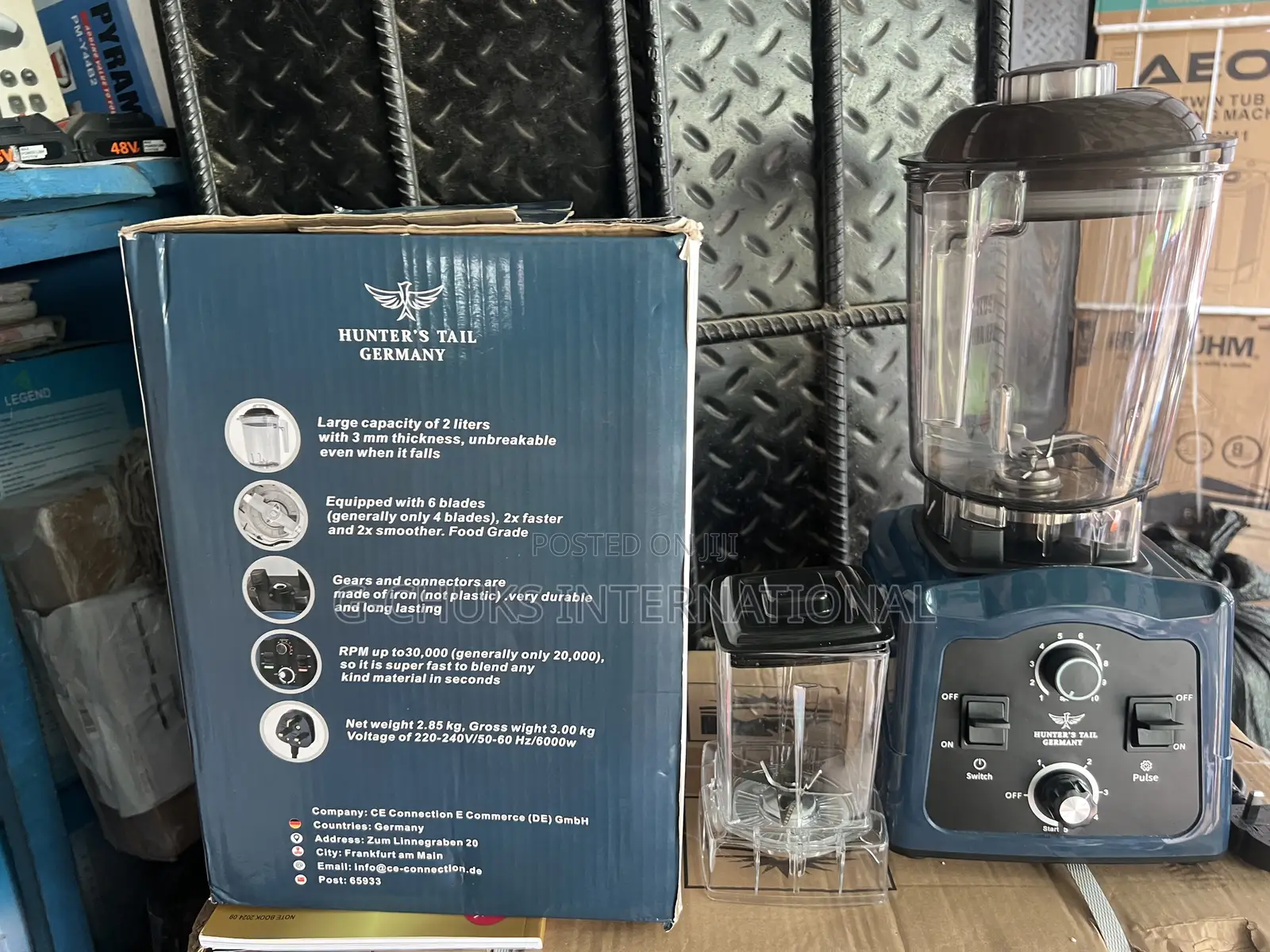 Hunter Tail Heavy Duty Blender and Grinder 2 in 1 6000w