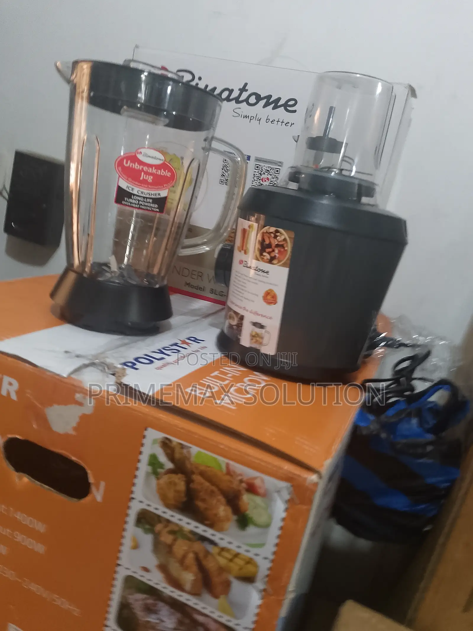 Binatone BLG-595mk2 – 1.5l Blender + 2 Grinding Mills