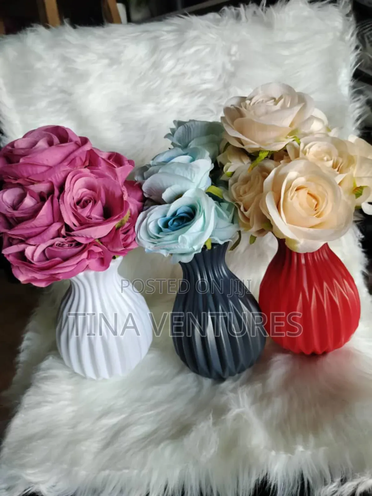 Artificial Flower and Pot Set ( Fine Quality)