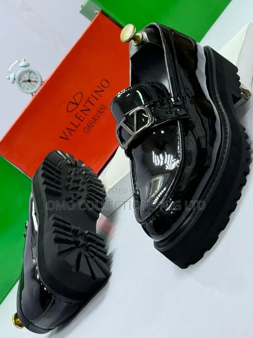 Fully Boxed Valentino Patent Leather Men Shoes
