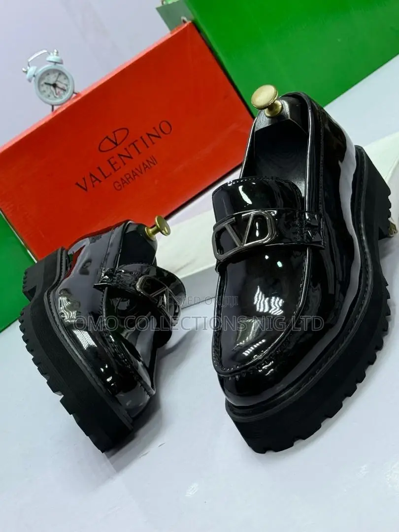 Fully Boxed Valentino Patent Leather Men Shoes