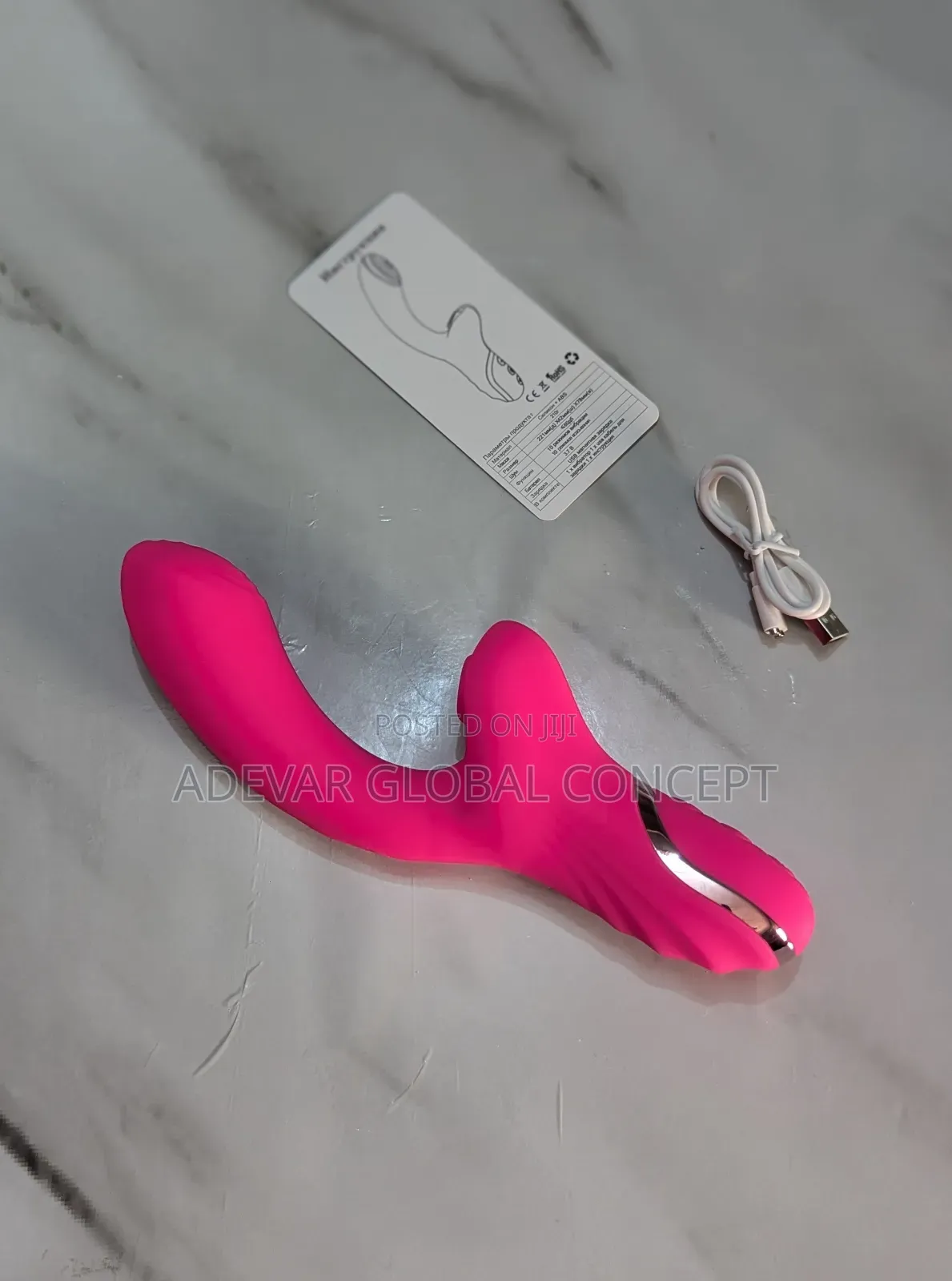 Promo 2in1 Rechargeable Waterproof Sucking Sex Toy Vibrator Dildo
