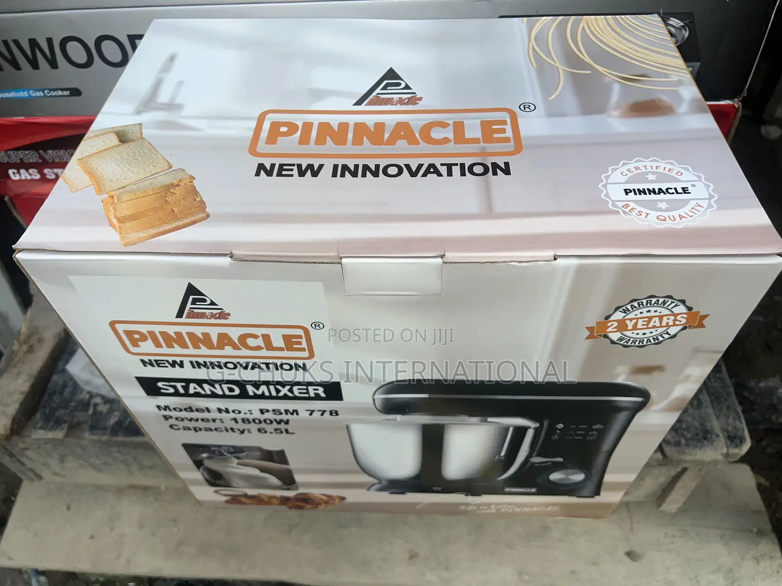 Pinnacle 6.5l Stand Mixer-1800w