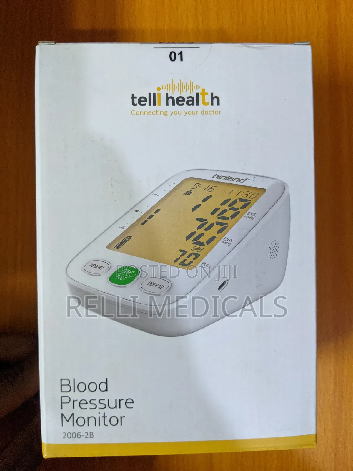 Rechargeable Digital Blood Pressure Monitor