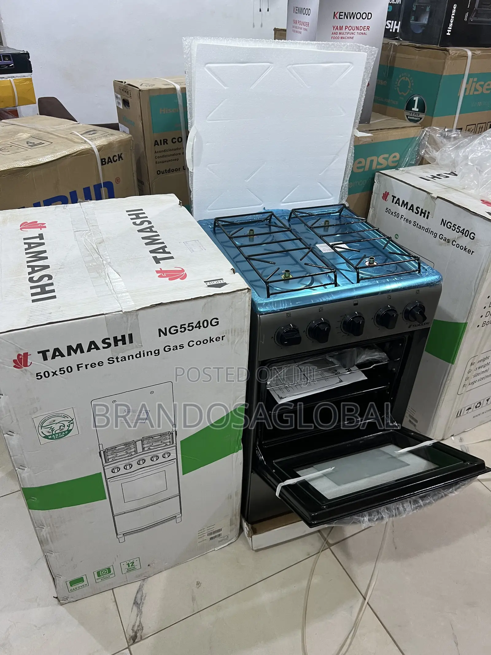 Quality Tamashi Ng5540g 4 Burner Gas Cooker 50×50 Size