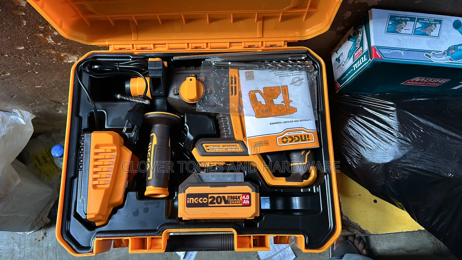 Ingco 20v Cordless Rotary Hammer Crhli202081