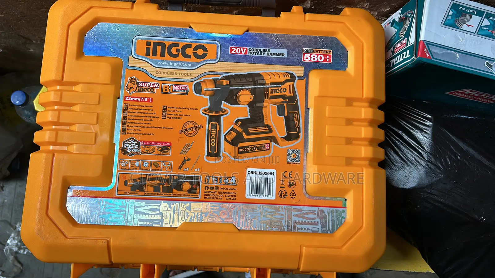 Ingco 20v Cordless Rotary Hammer Crhli202081
