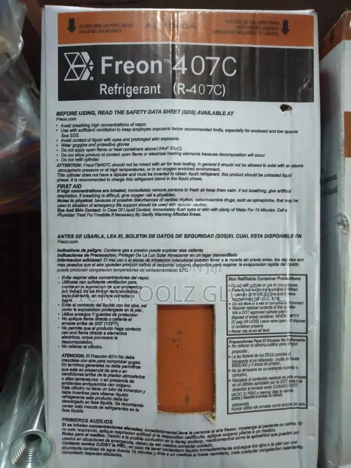Freon 407c Refrigerant Gas R-407c