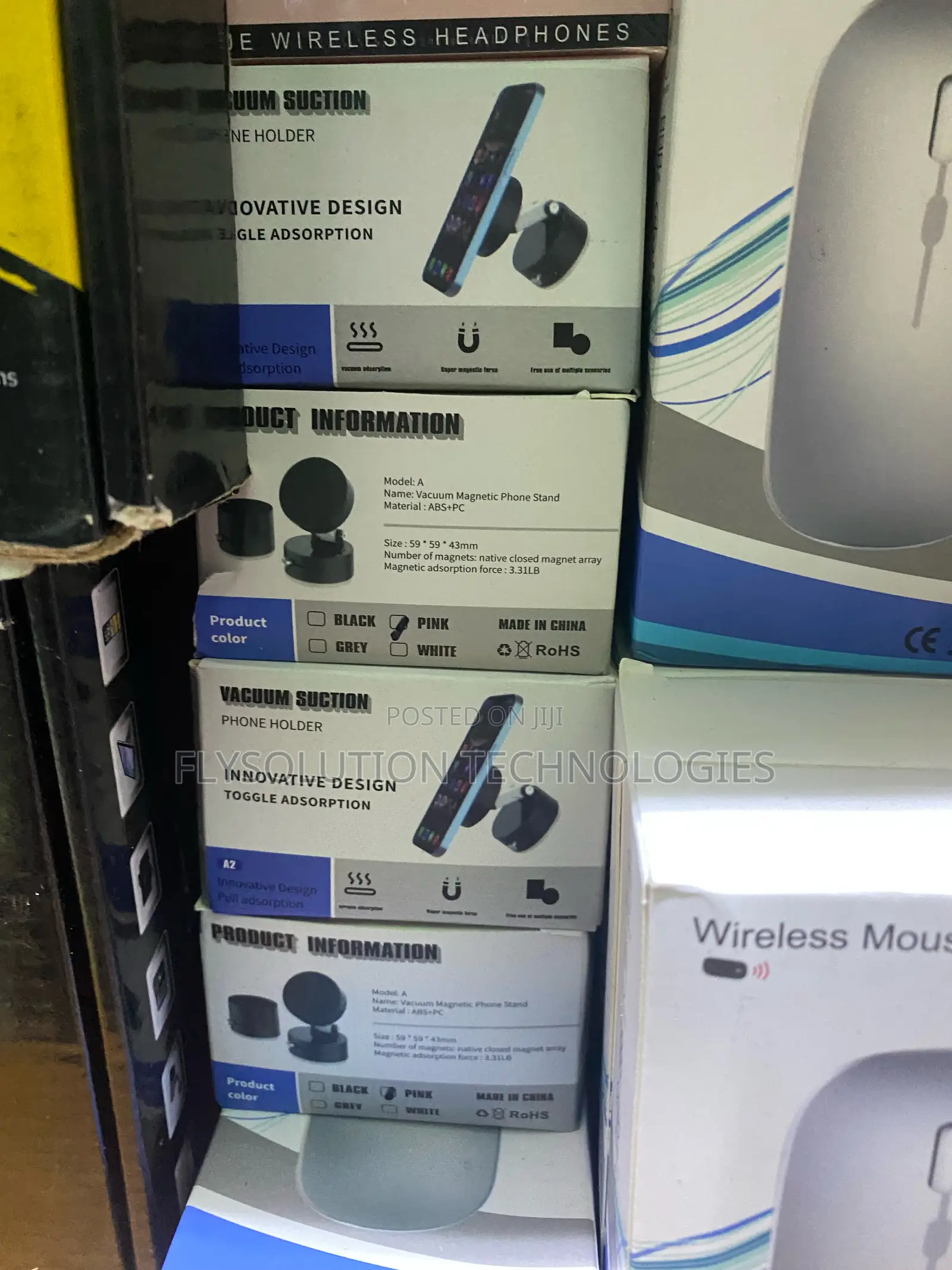 Vacuum Suction Magnetic Phone Holder