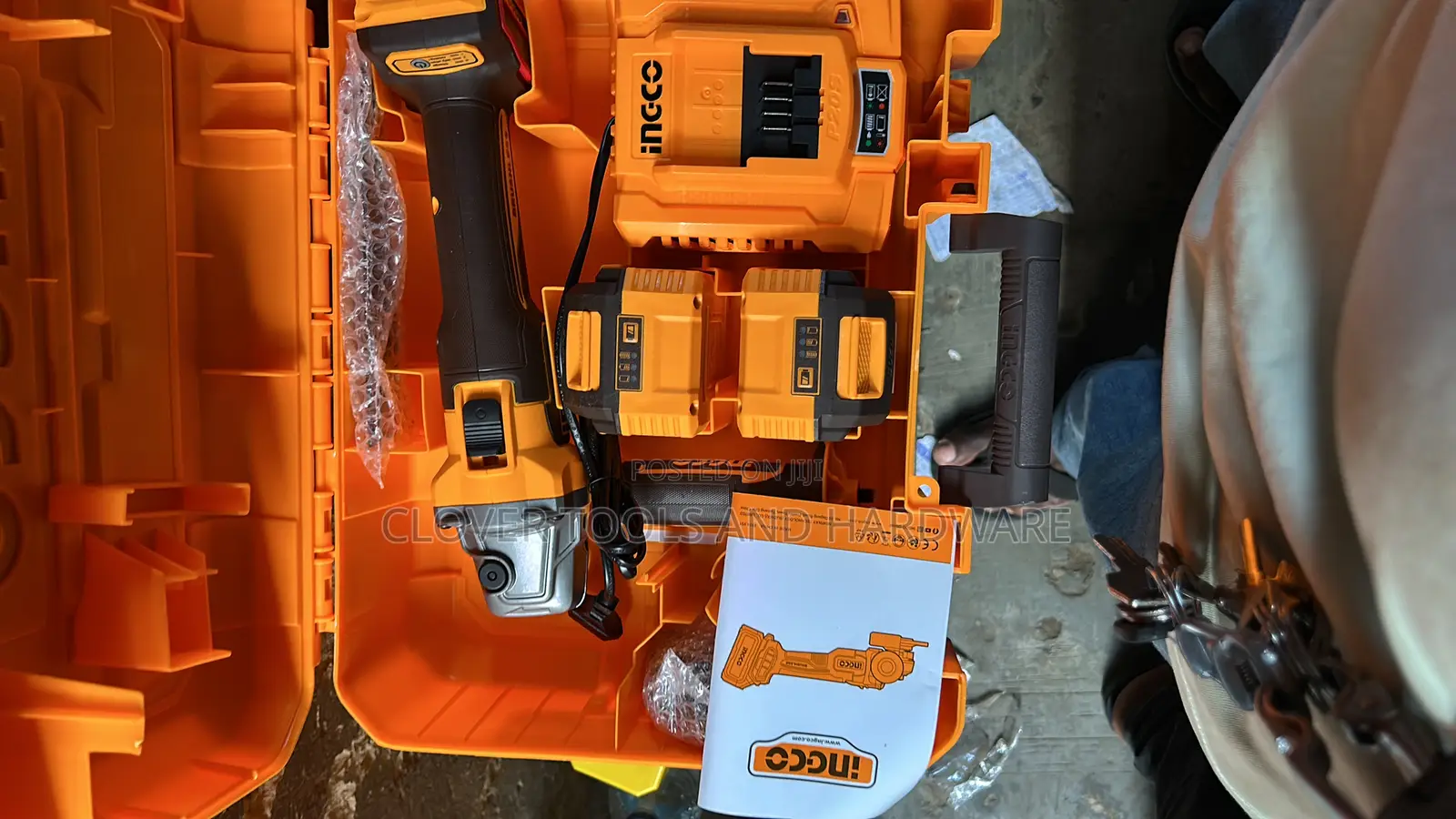Ingco 20v Cordless Angle Grinder 115mm, 1000w Cagli271532