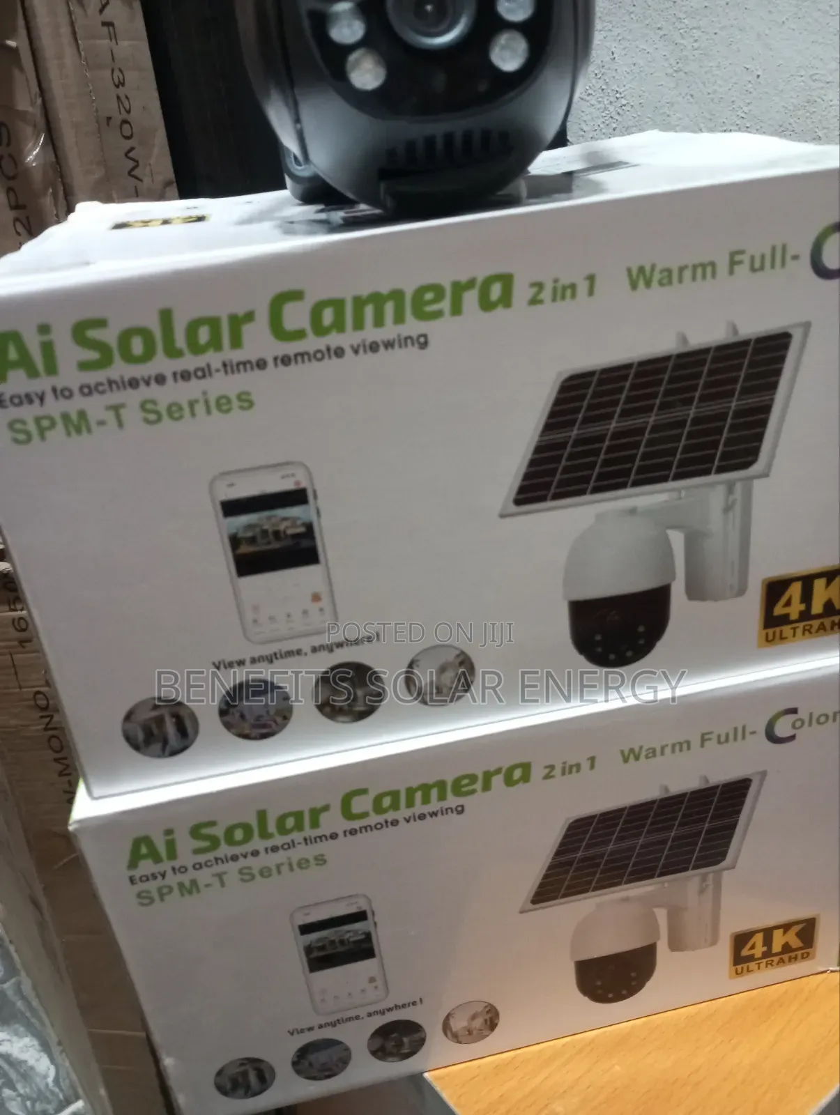 Double Len Solar CCTV Camera