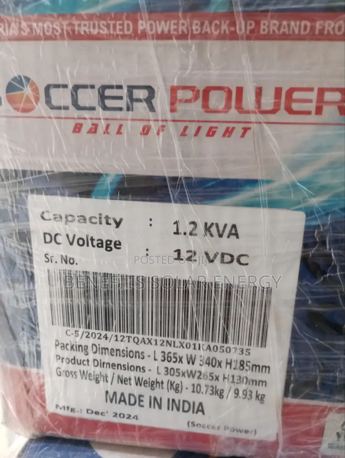 1.2kva 12v Soccer Power Inverter